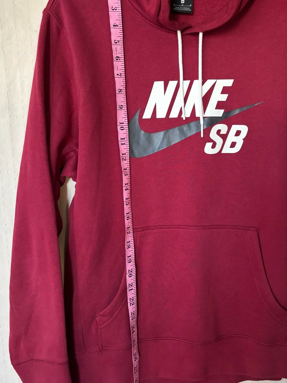 Nike Women's Maroon Scoop-Neck Pullover Hoodie